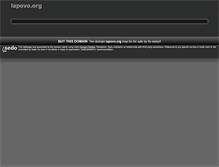 Tablet Screenshot of lapovo.org